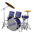 musique batterie drum set playing blue md wht gif
