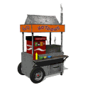 hot dog cart steaming md wht