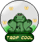 trop cool grenouille