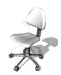 office chair recline md wht