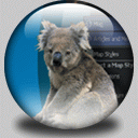 Microsoft Encarta World Atlas globe
