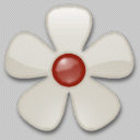 flower widget canvas  red