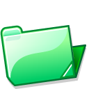 folder green open