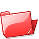 folder red open
